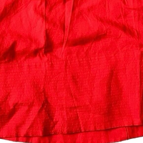 FARM RIO Women’s One shoulder Knot Linen Blend Midi Dress in Red-Size S - Picture 6 of 9